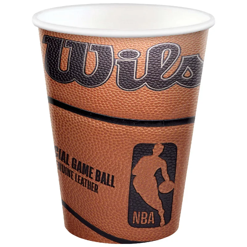 Basketball NBA party paper cups, 9 Oz, 18 Count