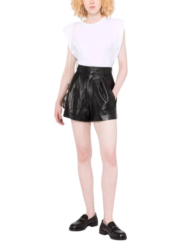 Jett Leather Short In Black