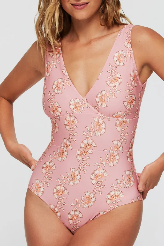 Noni V-Neck Sculpting One-Piece Swimsuit