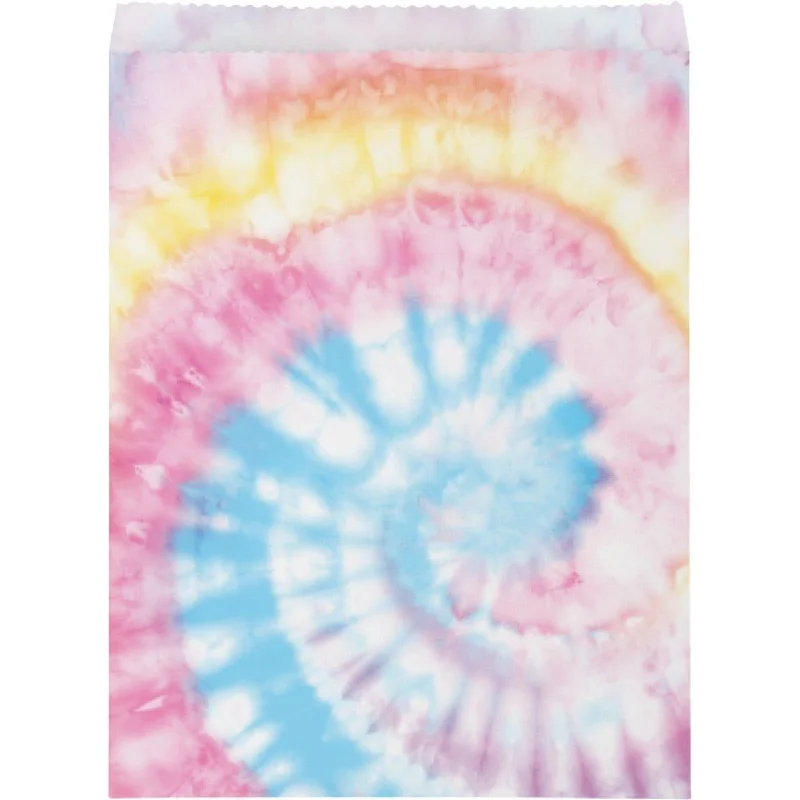 Tie Dye Party Treat Bags, 8 Count