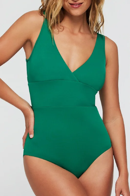 Noni V-Neck Sculpting One-Piece Swimsuit