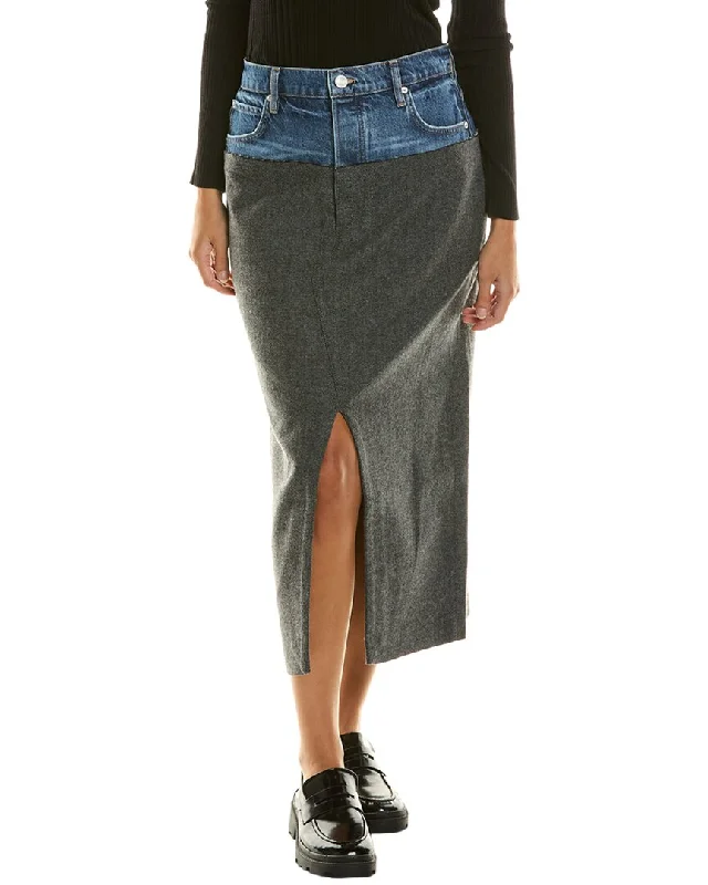 FRAME Denim Le Mix Midaxi Skirt