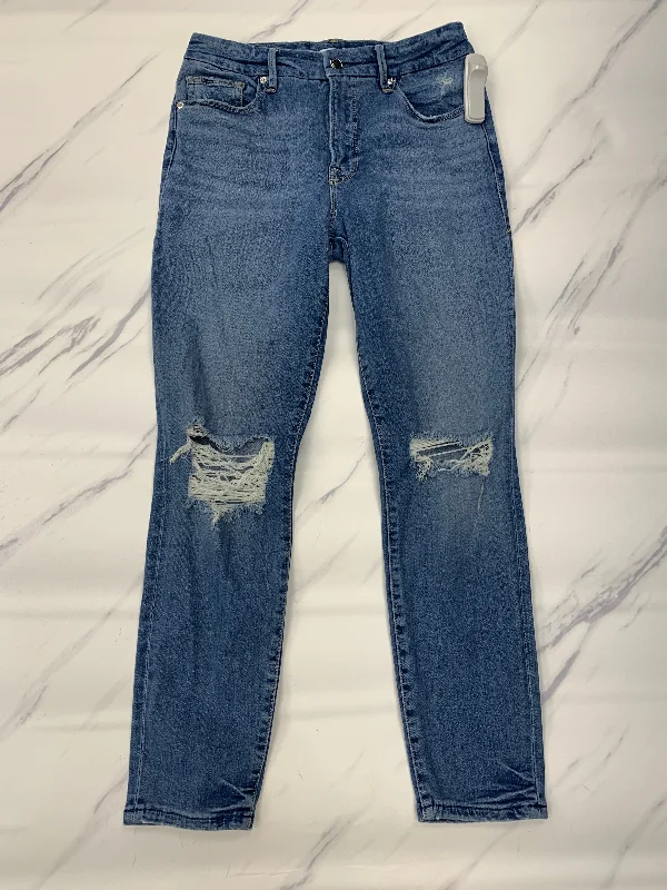 Jeans Skinny By Good American In Blue, Size: 8